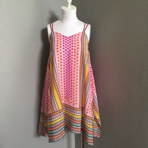 Joy Joy Printed Spaghetti Strap Sundress